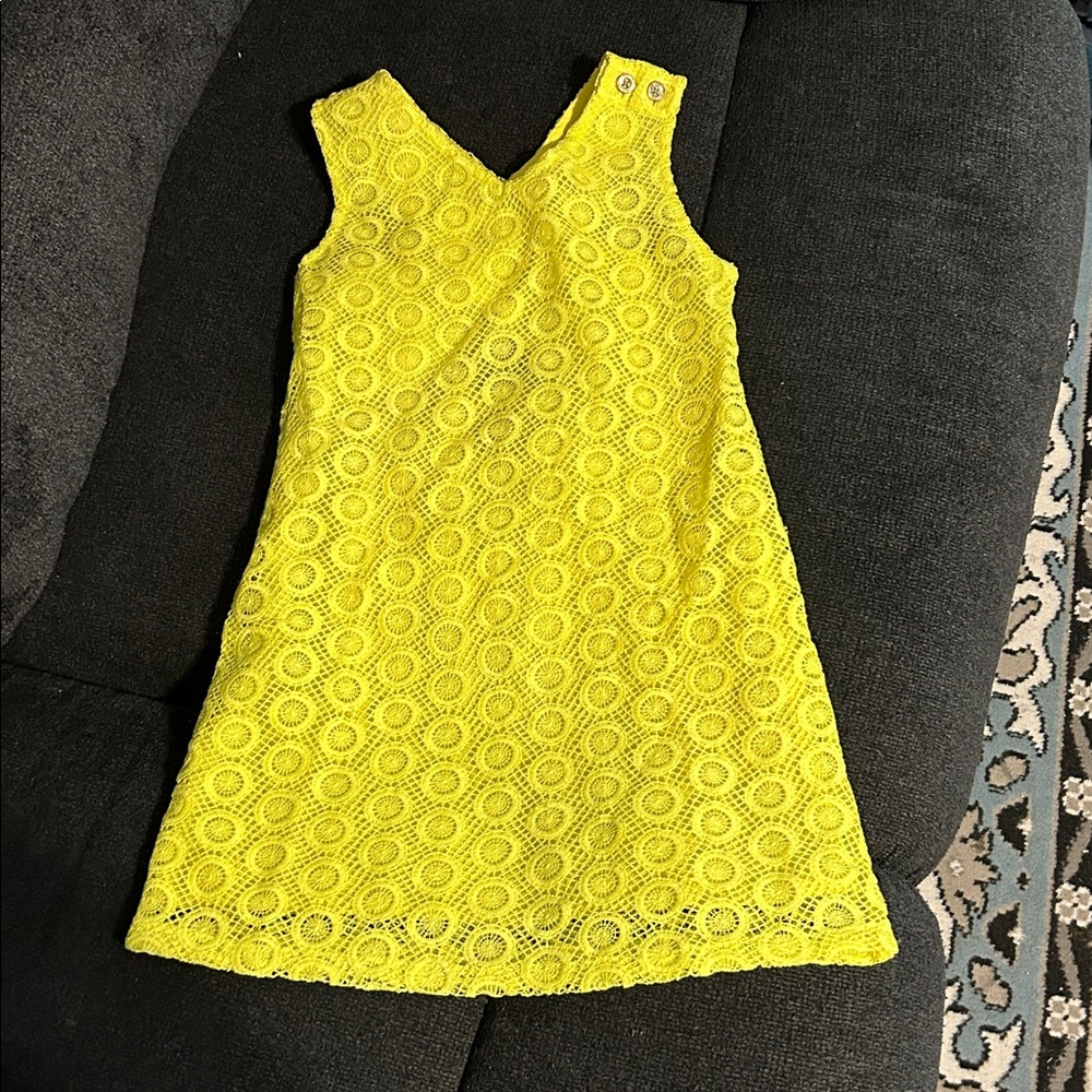 Yellow Lace Kids Dress